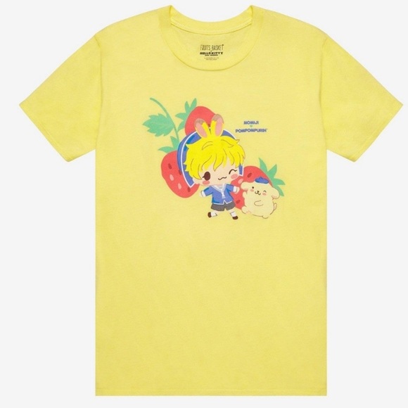 Hot Topic Tops Fruits Basket X Hello Kitty Friends Chibi Momiji